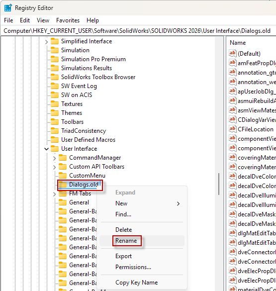 SOLIDWORKS window or dialog box off screen?