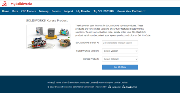 Activating SOLIDWORKS Xpress Products_PIC5
