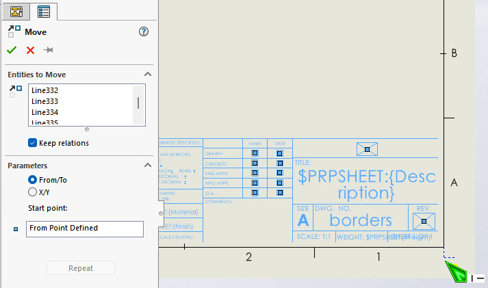 Creating Drawing Borders