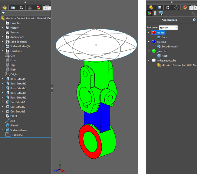 Idler Arm Control Image With Appearance