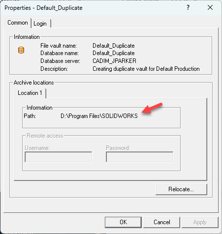 How to create a duplicate SOLIDWORKS PDM Vault
