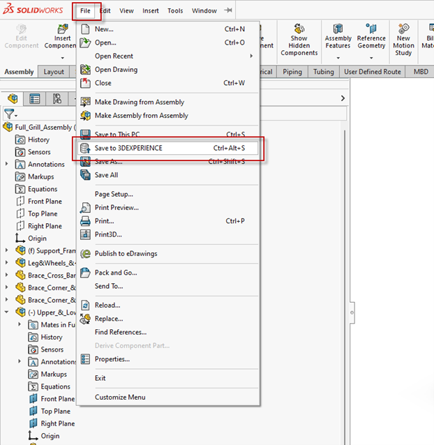 How do I Upload my 3D CAD files to my 3DExperience Platform?