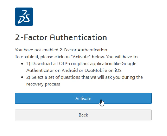 Use Factor Button How do I set up 2-Factor Authentication?