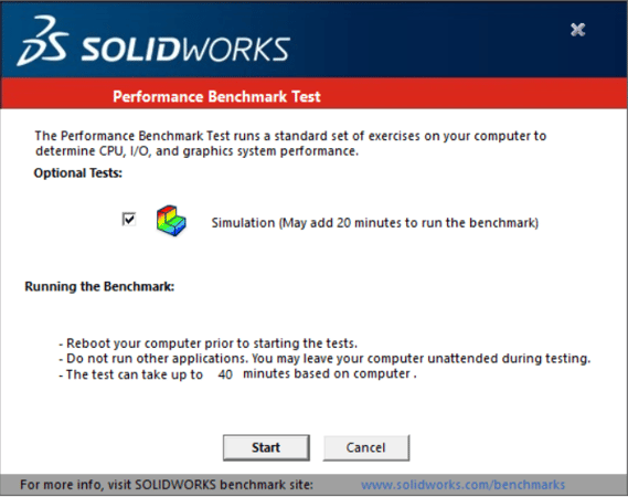 How fast is your computer? SOLIDWORKS Benchmark Test