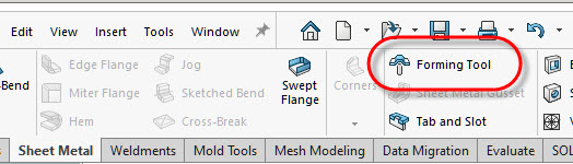 How do SOLIDWORKS Forming Tools work?