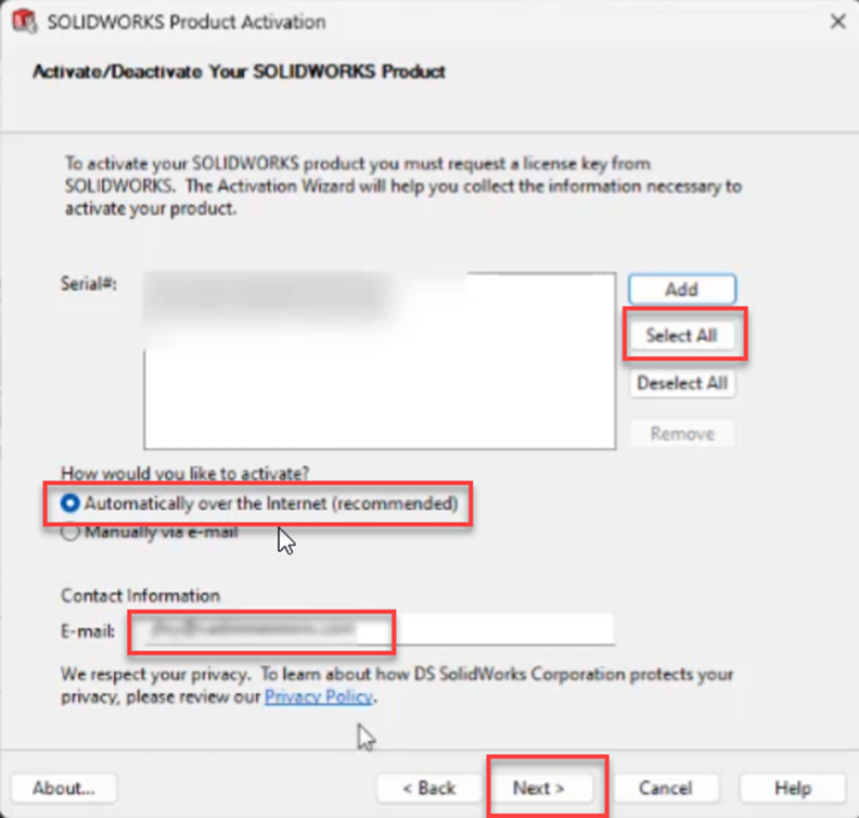 How do I add a license to the SolidNetwork License Manager (2023 and newer)