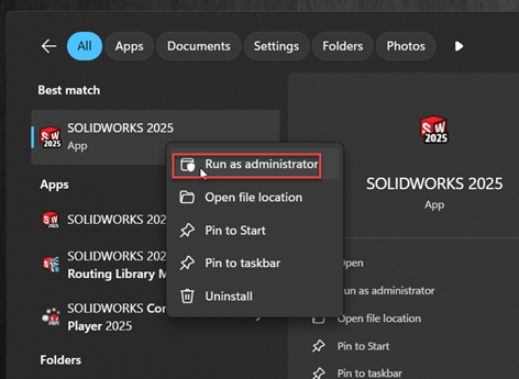 Why does SOLIDWORKS crash when searching PDM?