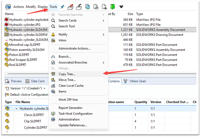 Pdm Copy Tree PDM | Copy Tree – How to Utilize